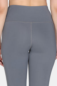 Zelocity Quick Dry Gym Leggings - Steel Grey — thumbnail 7